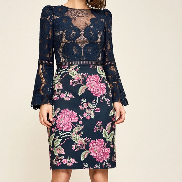 Tadashi Shoji Dresses & Skirts - Tadashi Shoji Navy Midi Dress